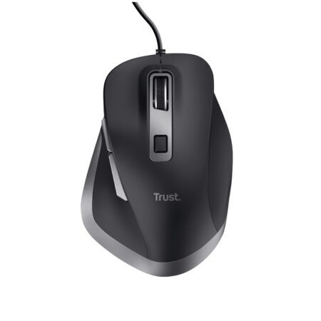 Trust Fyda Bedrade Muis Muis Zwart | Trust