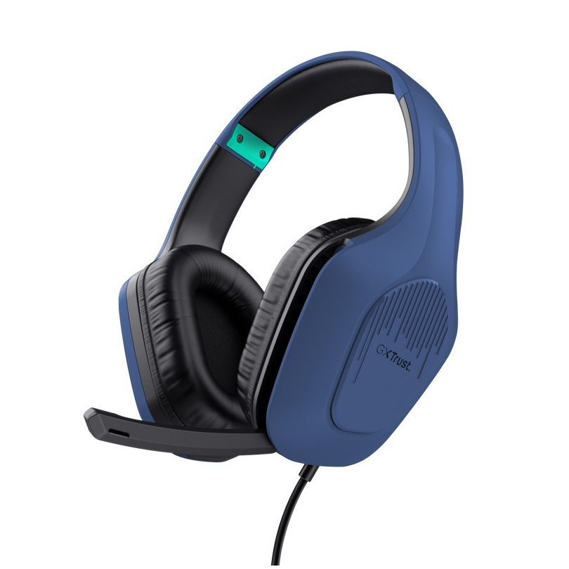 Trust GXT 415 Zirox Over-ear gamingheadset Headset Blauw | Trust