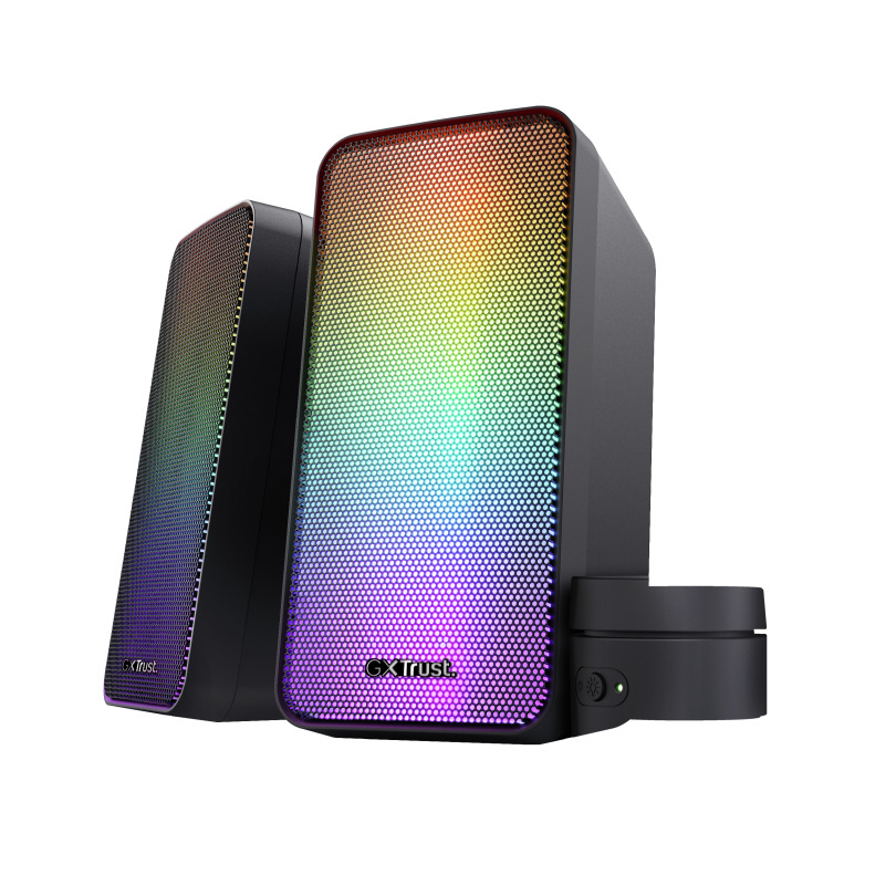 Trust GXT 611 Wezz 2.0 Speakerset met RGB-verlichting PC speaker Zwart | Trust