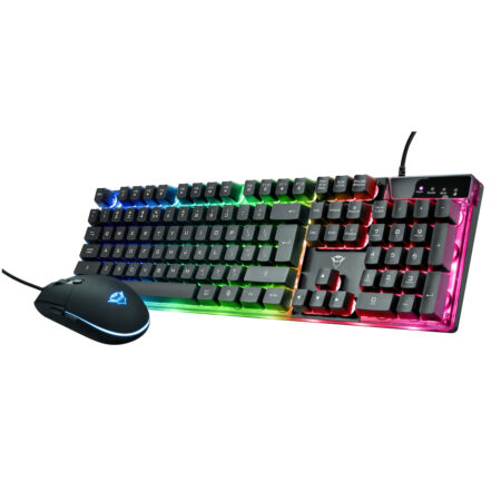 Trust GXT 838 Azor Gaming Combo - Keyboard met Muis Toetsenbord Zwart | Trust