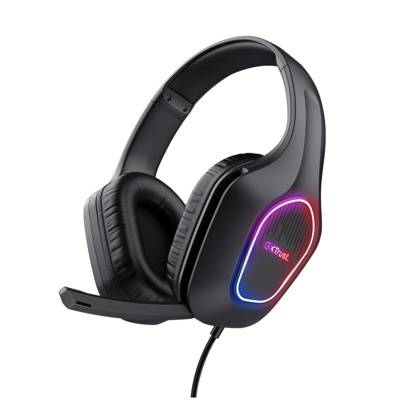 Trust GXT416 ZIROX LED Headset Zwart | Trust