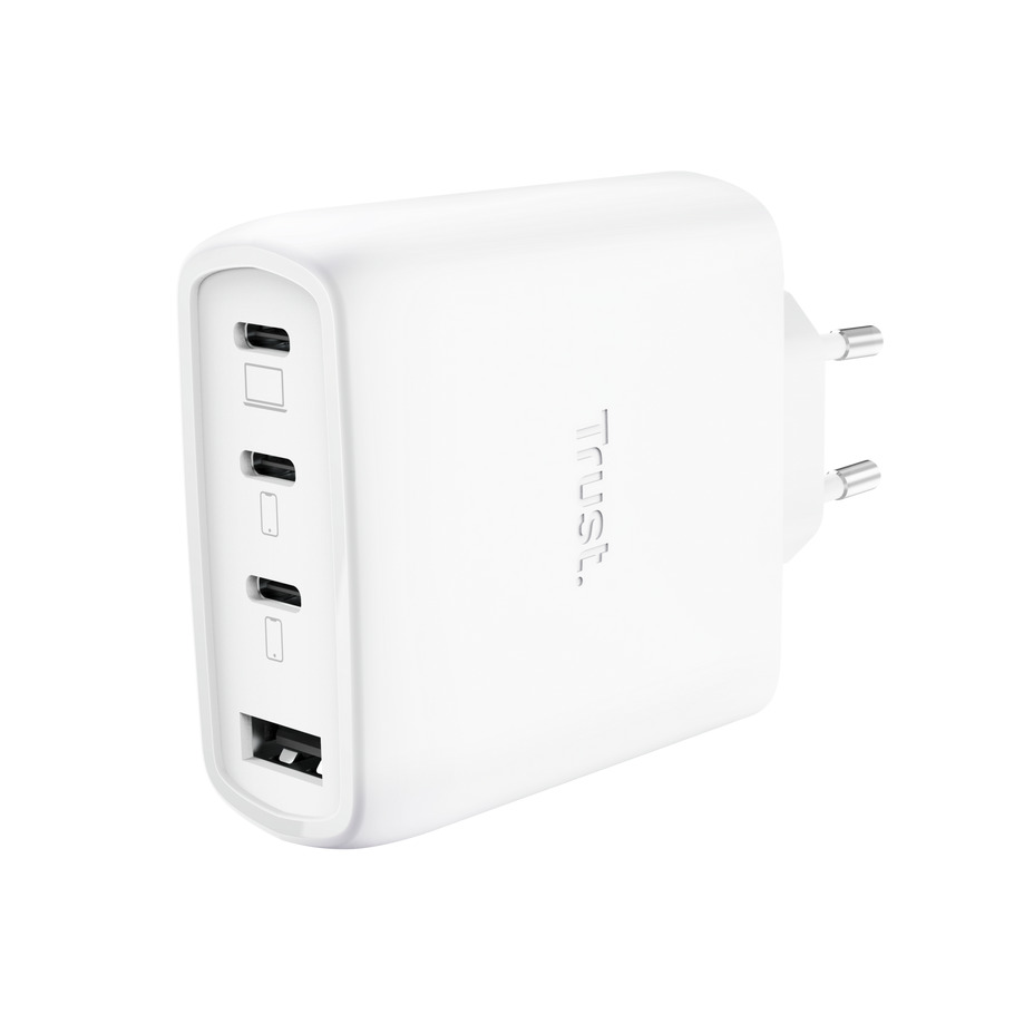 Trust MAXO 65W 4P GAN CHARGER Oplader Wit | Trust