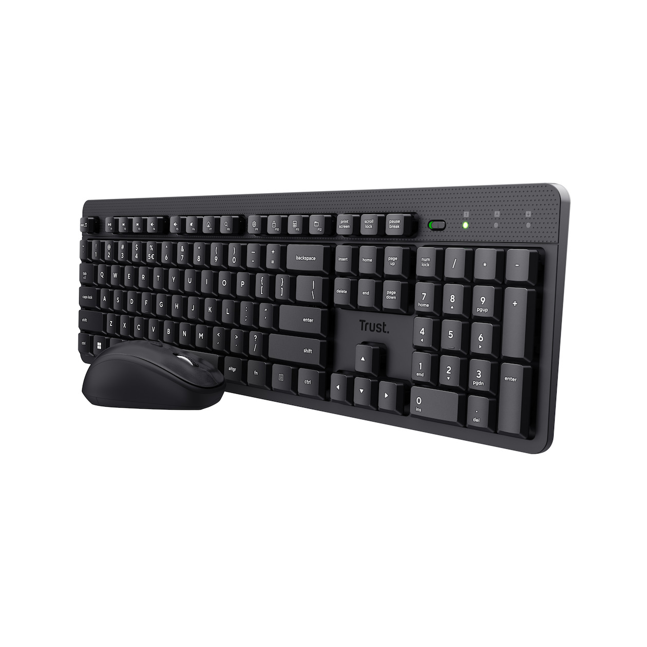 Trust ODY II WIRELESS KEYBOARD & MOUSE BE Toetsenbord Zwart | Trust