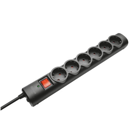 Trust Surge Protector 6 ports Desktop accessoire Zwart | Trust