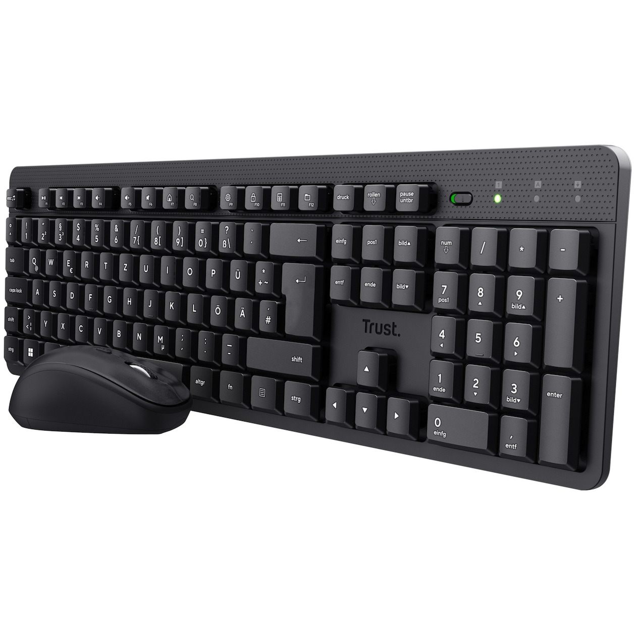 Trust TKM-360 WIRELESS KEYBOARD&MOUSE US Toetsenbord Zwart | Trust