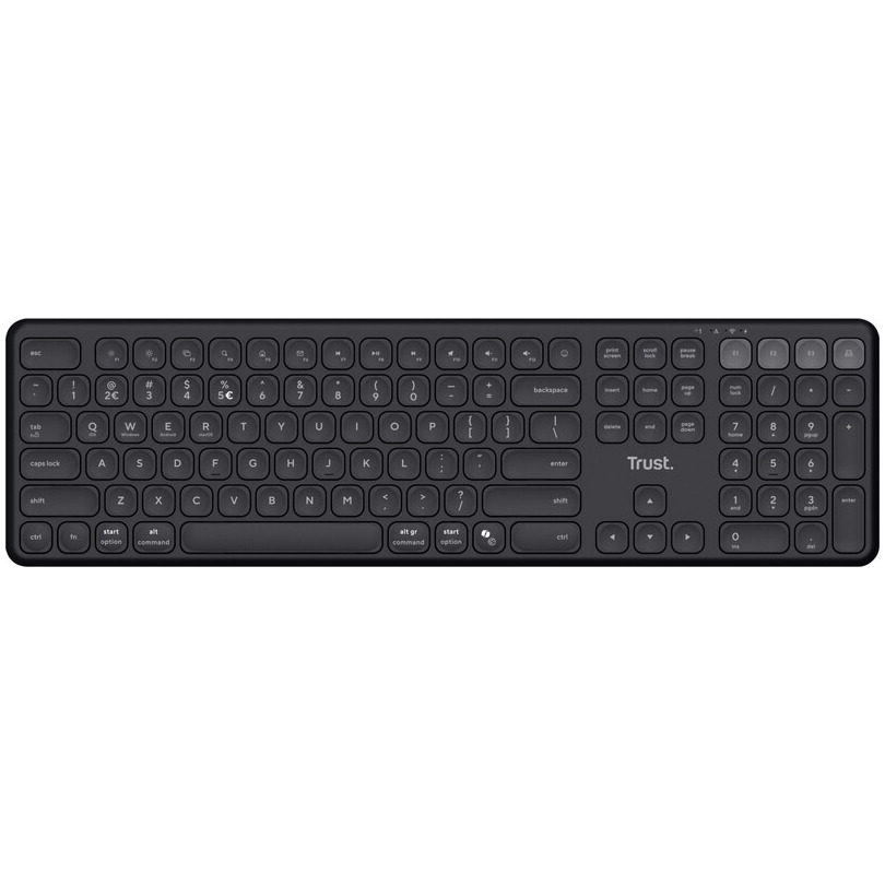 Trust VAIYA MULTIDEVICE WIRLS KEYBOARD BE AZERTY BE Toetsenbord Zwart | Trust