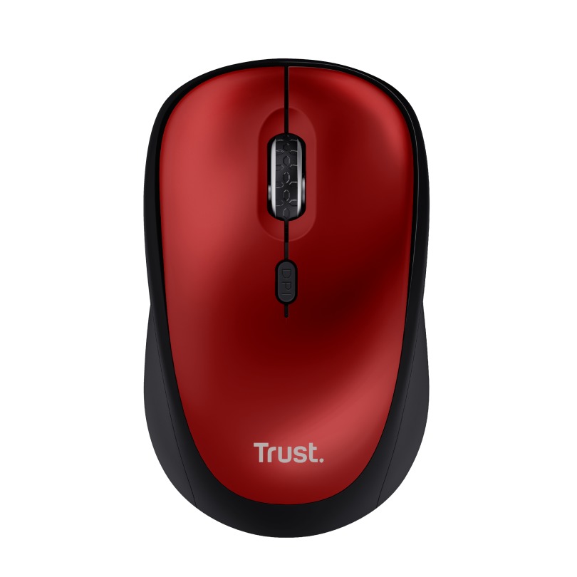 Trust YVI+ Draadloze Muis ECO Muis Rood | Trust