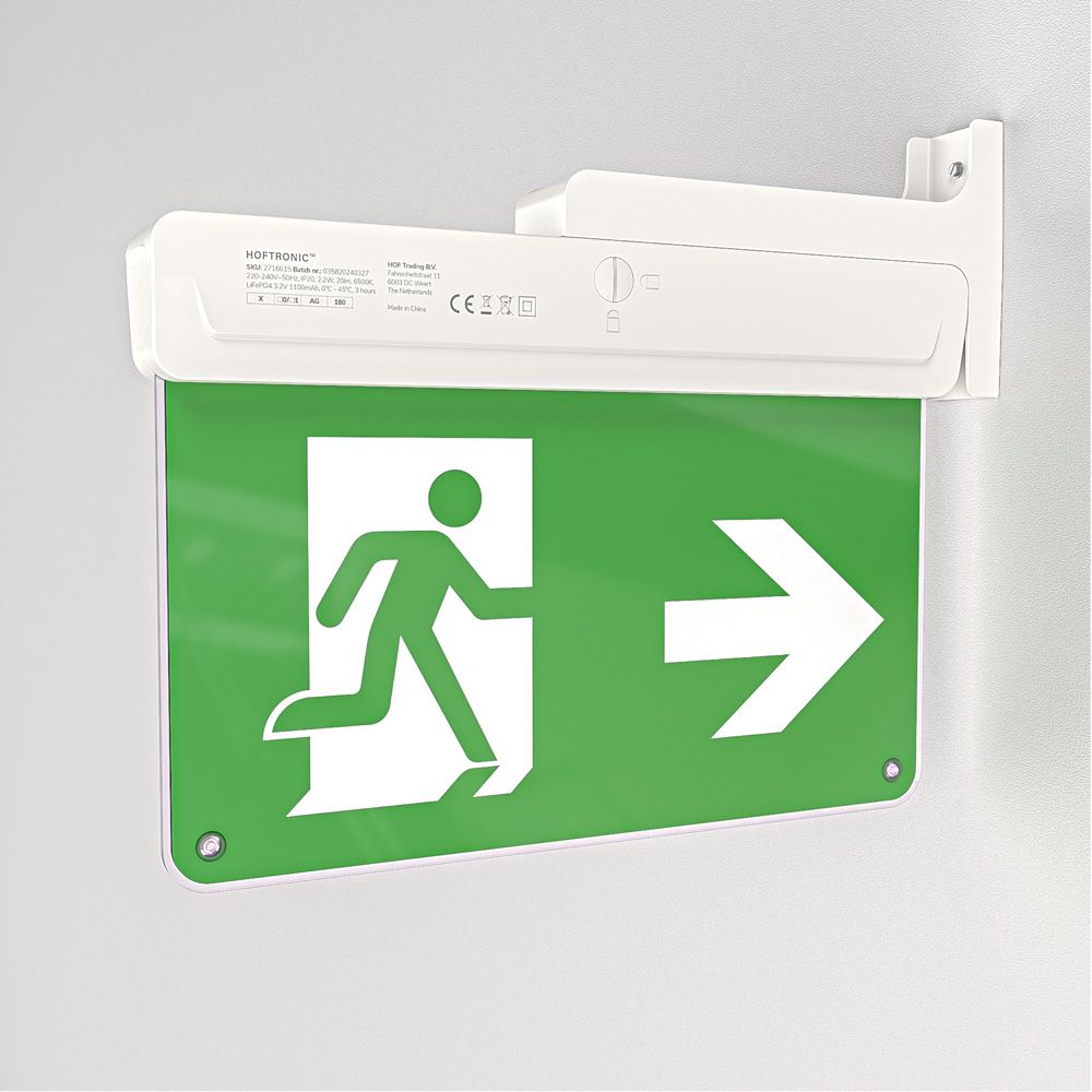 Tumu Noodverlichting met accu - Incl. muurmontage installatiekit - 2