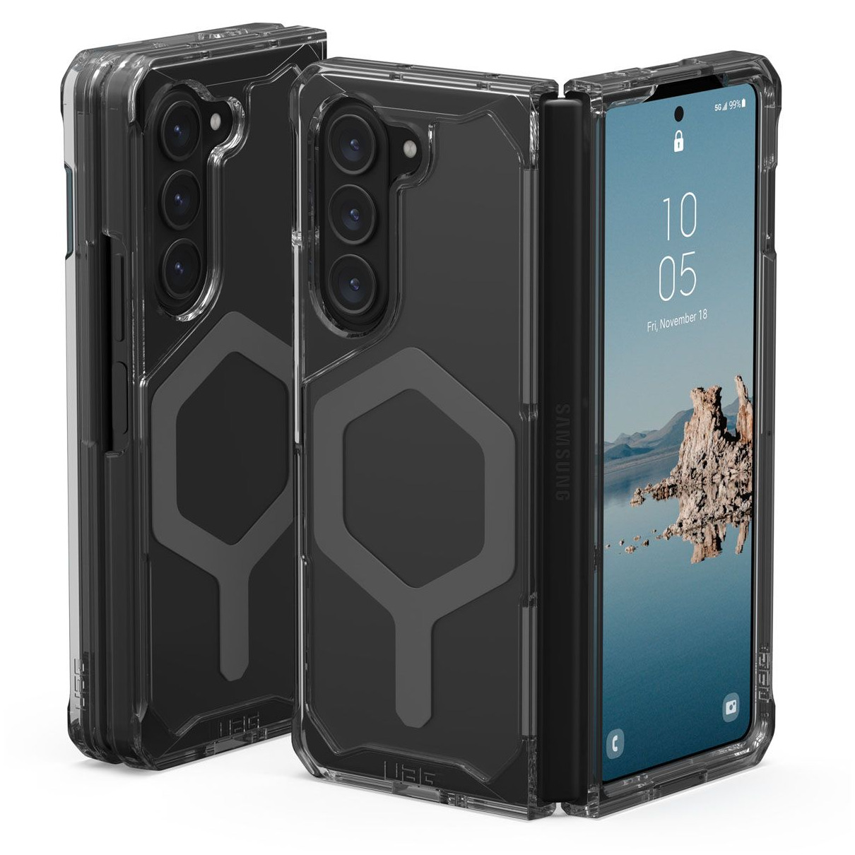 UAG Plyo Pro Backcover Samsung Galaxy Z Fold 5 Telefoonhoesje Grijs | UAG