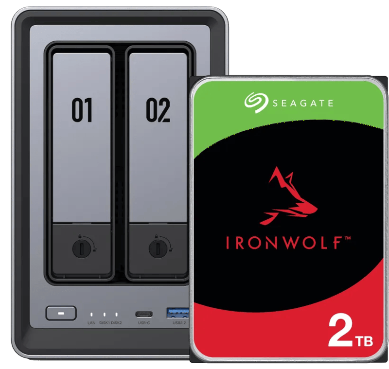 UGREEN NASync DXP2800 + Seagate Ironwolf 2TB
