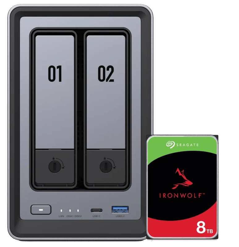UGREEN NASync DXP2800 + Seagate Ironwolf 8TB