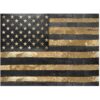 USA Vlag Goud En Zwart Decoratie Bord | 12% korting | Fiftiesstore