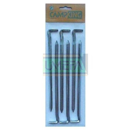 Umefa Grondpen vierkant 20 cm -6 mm 6st | Campking