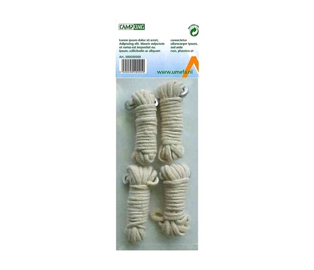 Umefa Scheerlijn katoen 3 mmx3 mtr 4st | Campking