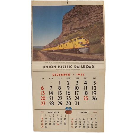 Union Pacific Railroad 1953 Kalender - Origineel | The Dutch Pickers