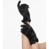 Unique Vintage 1950s Zwarte Satijnen Handschoenen Met Strik | Unique Vintage