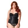 Unique Vintage Black Waist Cincher Black-M | Unique Vintage
