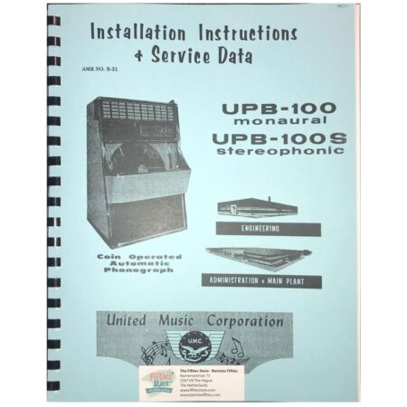United Model UBP100 & UBP100S Jukebox Service Manual | The Dutch Pickers