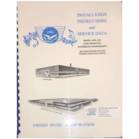 United Model UPA100 Jukebox Instructions & Service Data | The Dutch Pickers