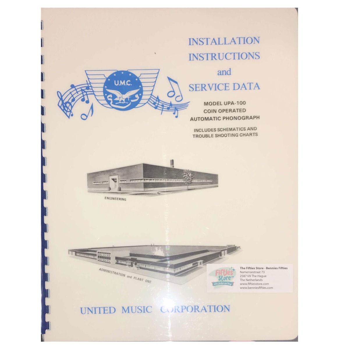 United Model UPA100 Jukebox Instructions & Service Data | The Dutch Pickers