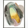 Urban Cotton Wandkleed 'Airborne' 110 x 145cm in Floating Frame - black | Urban Cotton