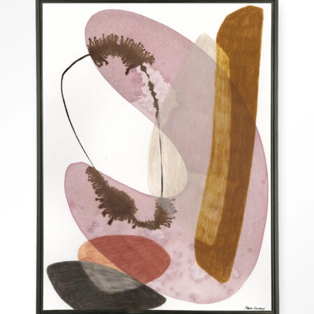 Urban Cotton Wandkleed 'Balance' 145 x 190cm in Floating Frame - black | Urban Cotton