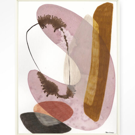 Urban Cotton Wandkleed 'Balance' 80 x 110cm in Floating Frame - off white | Urban Cotton