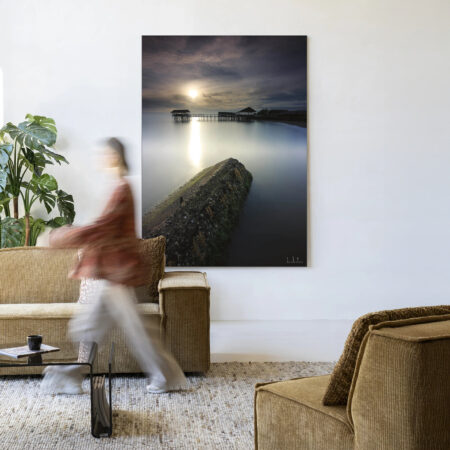 Urban Cotton Wandkleed 'Batu Lamunan' 110 x 145cm in Frame - black | Urban Cotton