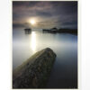 Urban Cotton Wandkleed 'Batu Lamunan' 80 x 110cm in Floating Frame - off white | Urban Cotton