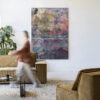 Urban Cotton Wandkleed 'Birch Tree Autumn 2' 110 x 145cm in Frame - black | Urban Cotton
