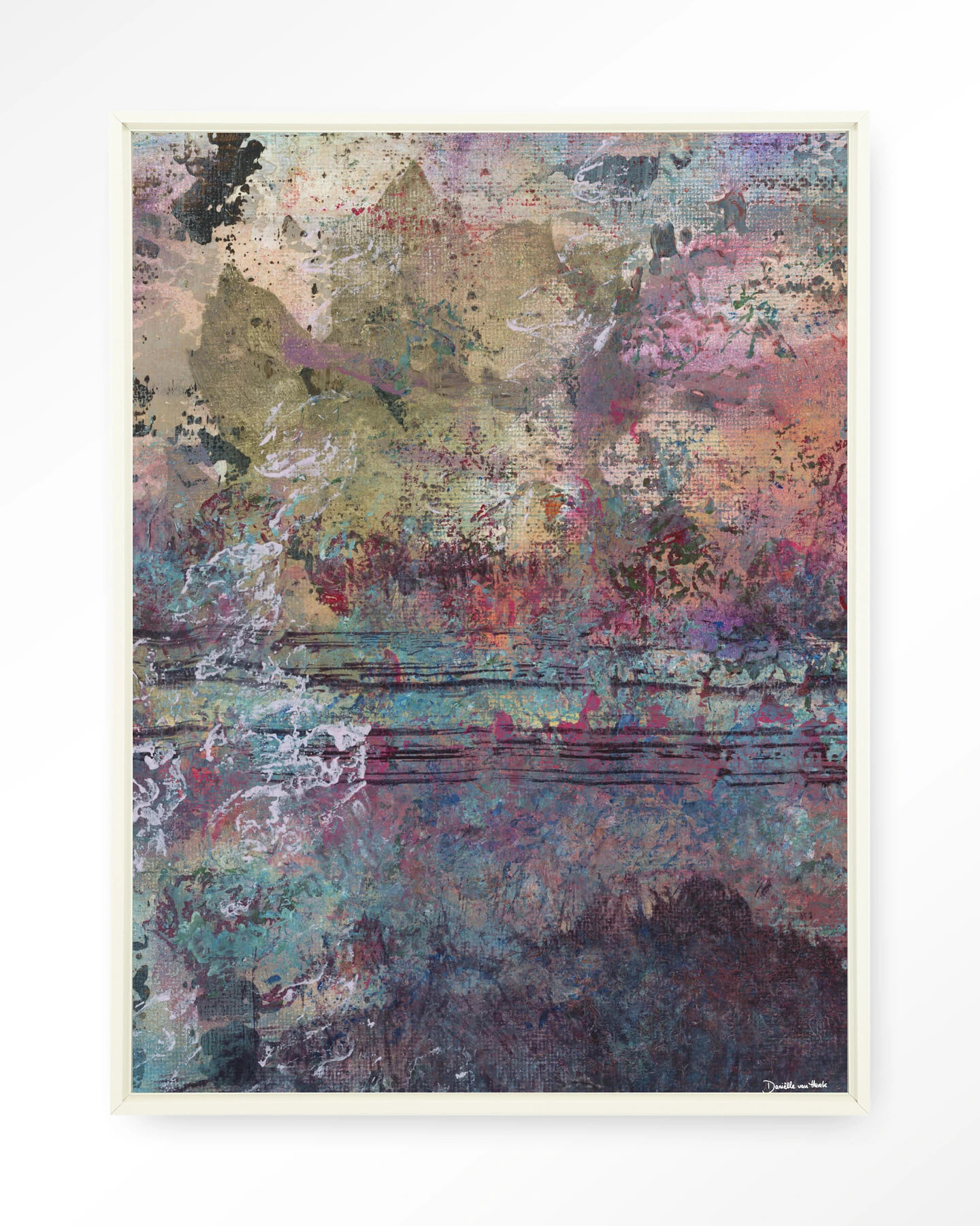 Urban Cotton Wandkleed 'Birch Tree Autumn 2' 145 x 190cm in Floating Frame - off white | Urban Cotton