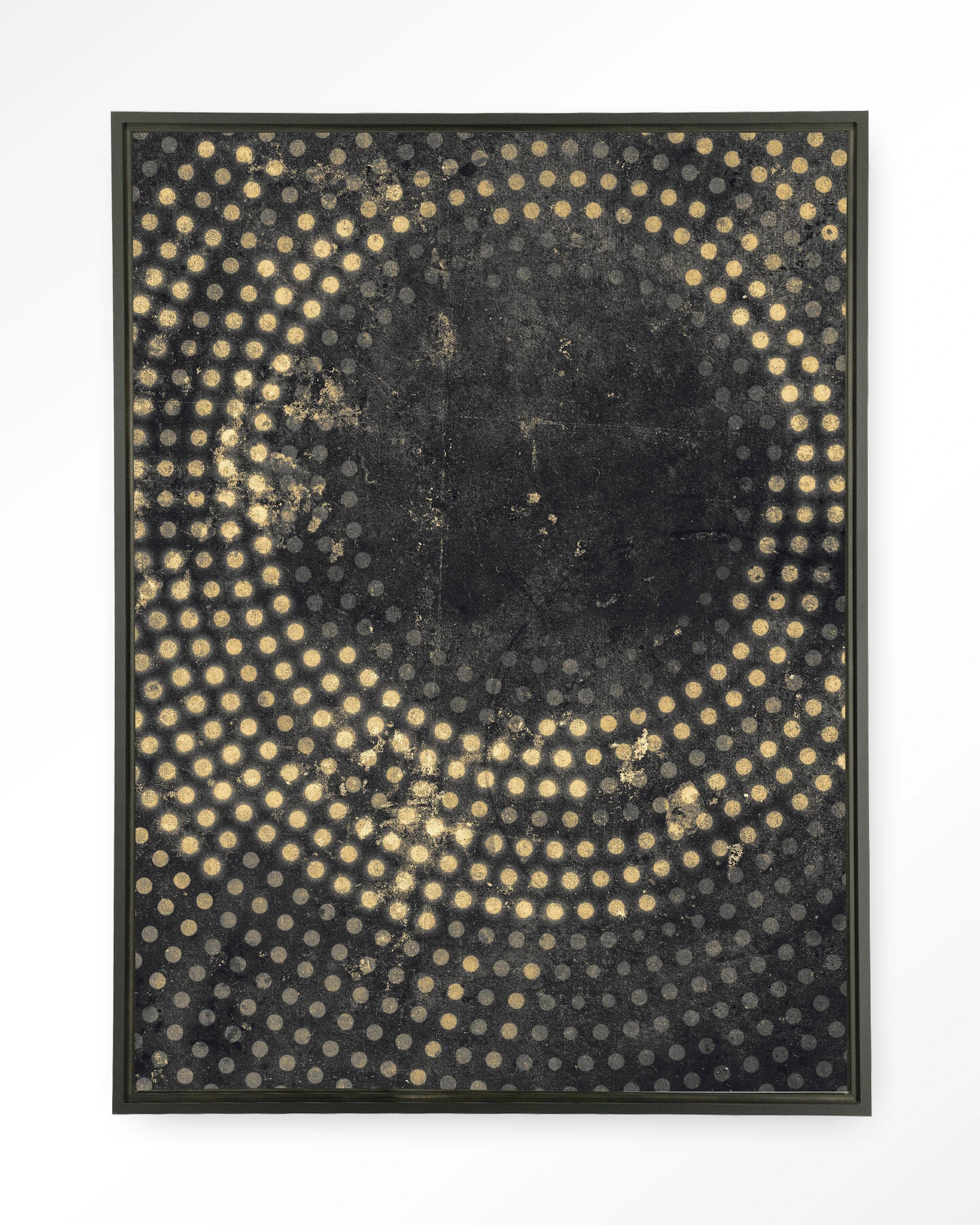 Urban Cotton Wandkleed 'Cala' 110 x 145cm in Floating Frame - black | Urban Cotton
