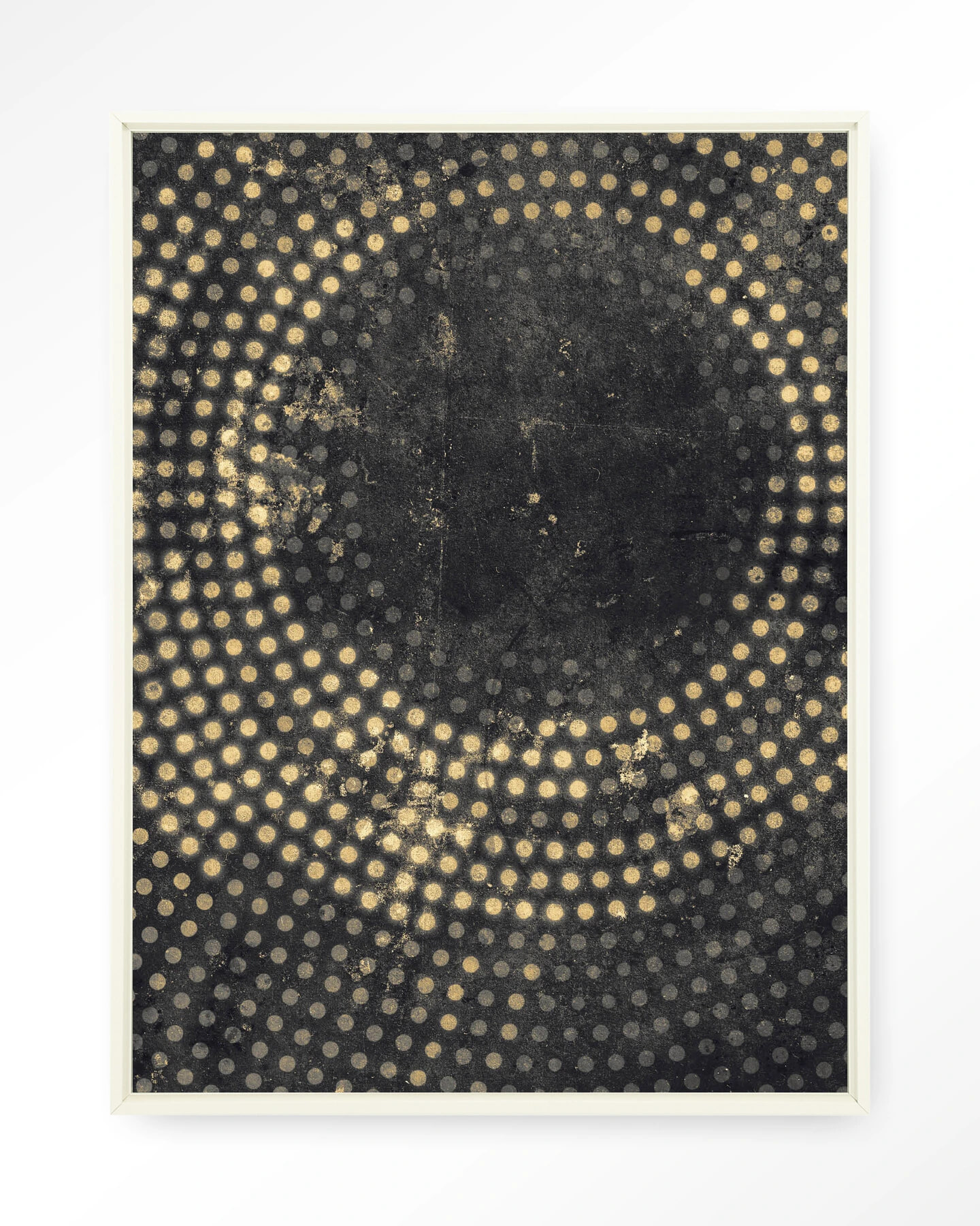 Urban Cotton Wandkleed 'Cala' 110 x 145cm in Floating Frame - off white | Urban Cotton