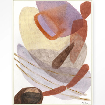 Urban Cotton Wandkleed 'Cargo' 80 x 110cm in Floating Frame - off white | Urban Cotton