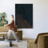 Urban Cotton Wandkleed 'Cococure' 145 x 190cm in Frame - black | Urban Cotton
