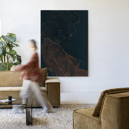 Urban Cotton Wandkleed 'Cococure' 145 x 190cm in Frame - black | Urban Cotton