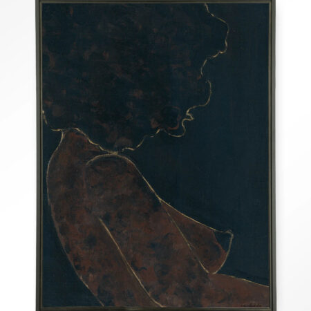 Urban Cotton Wandkleed 'Cococure' 80 x 110cm in Floating Frame - black | Urban Cotton