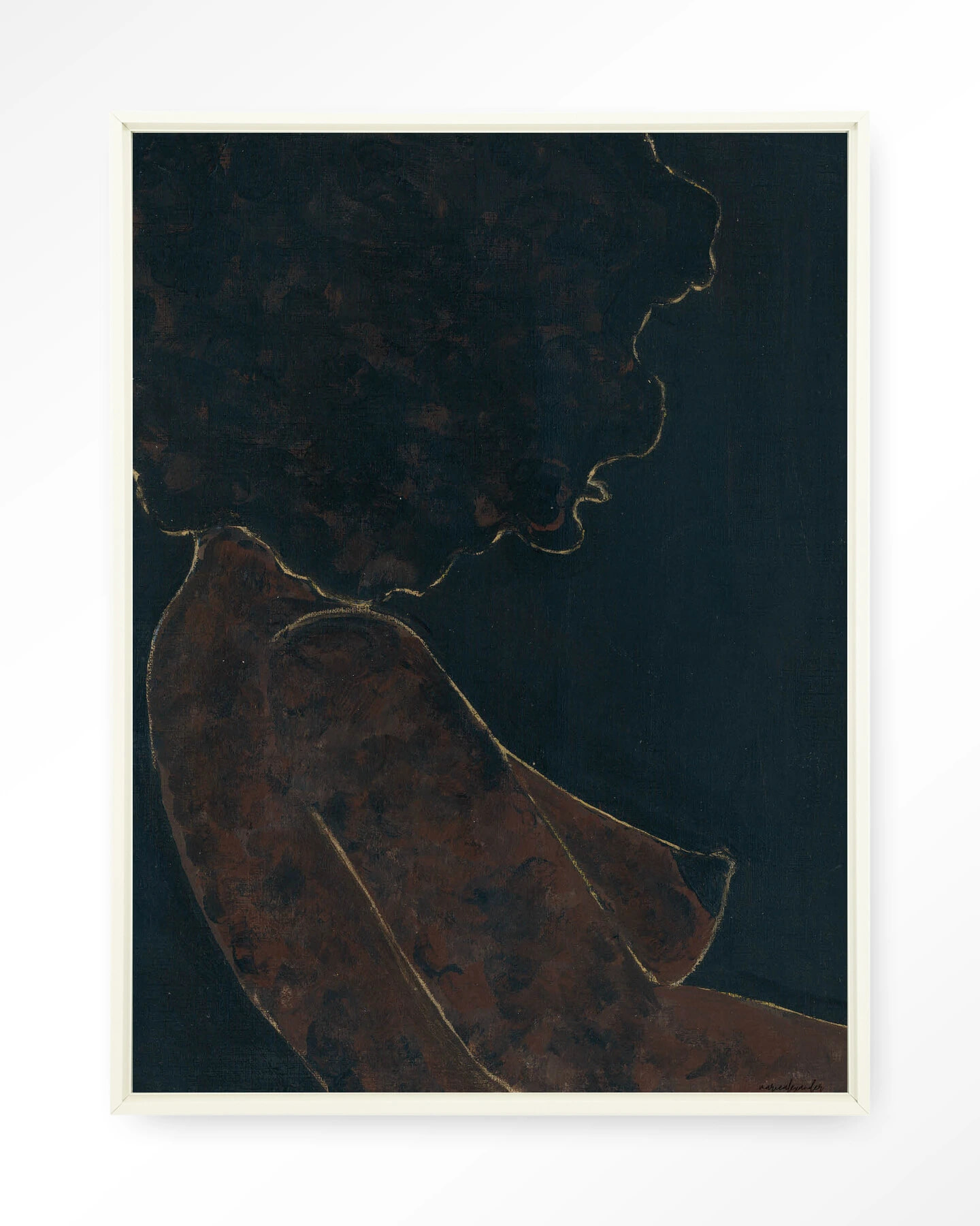 Urban Cotton Wandkleed 'Cococure' 80 x 110cm in Floating Frame - off white | Urban Cotton