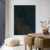 Urban Cotton Wandkleed 'Cococure' 80 x 110cm in Frame - black | Urban Cotton