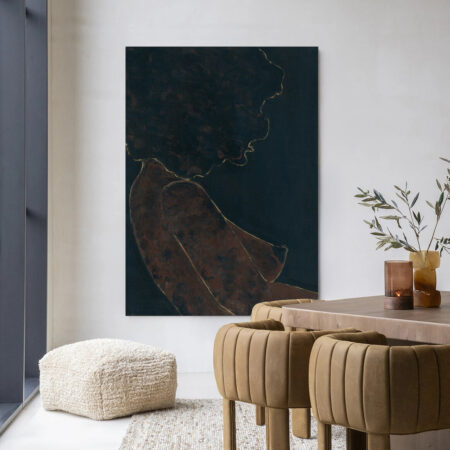 Urban Cotton Wandkleed 'Cococure' 80 x 110cm in Frame - black | Urban Cotton
