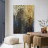 Urban Cotton Wandkleed 'Drops' 110 x 145cm in Frame - black | Urban Cotton