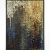 Urban Cotton Wandkleed 'Drops' 145 x 190cm in Floating Frame - black | Urban Cotton
