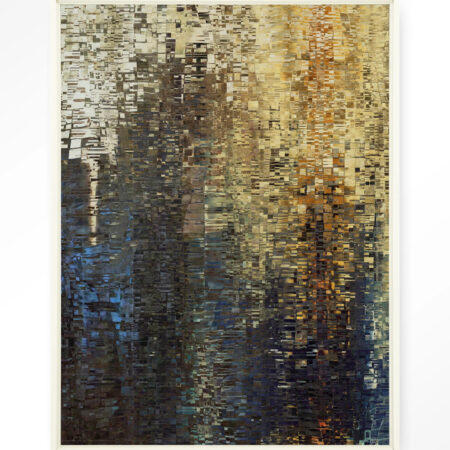 Urban Cotton Wandkleed 'Drops' 145 x 190cm in Floating Frame - off white | Urban Cotton