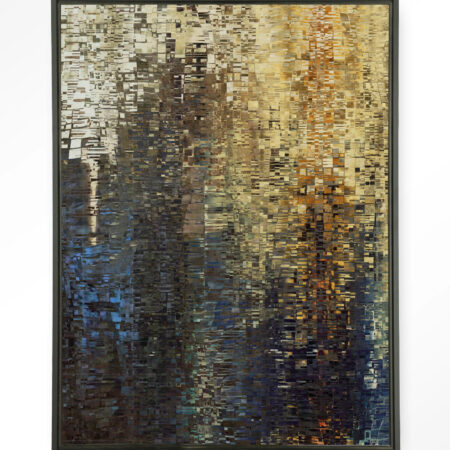 Urban Cotton Wandkleed 'Drops' 80 x 110cm in Floating Frame - black | Urban Cotton