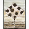 Urban Cotton Wandkleed 'Eagle Ray' 145 x 190cm in Floating Frame - black | Urban Cotton