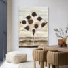 Urban Cotton Wandkleed 'Eagle Ray' 145 x 190cm in Frame - black | Urban Cotton