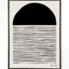 Urban Cotton Wandkleed 'Element' 145 x 190cm in Floating Frame - black | Urban Cotton