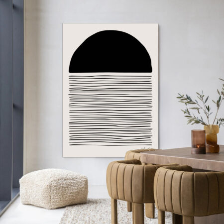 Urban Cotton Wandkleed 'Element' 145 x 190cm in Frame - black | Urban Cotton