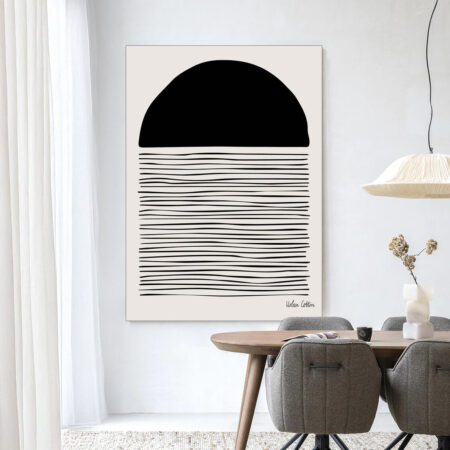 Urban Cotton Wandkleed 'Element' 80 x 110cm in Frame - black | Urban Cotton
