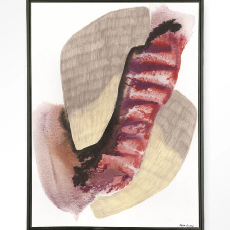 Urban Cotton Wandkleed 'Embrace' 110 x 145cm in Floating Frame - black | Urban Cotton